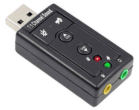 Tarjeta De Sonido Usb 7.1 Adaptador De Audio P2 Fone Pc Notebook Color Black Vhex