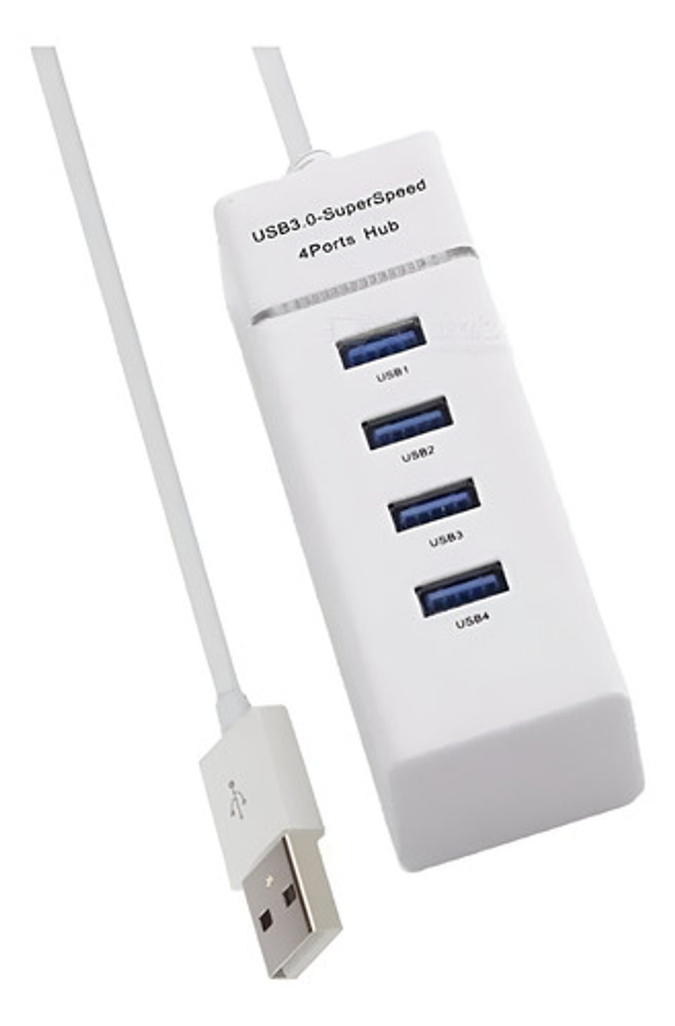 Hub Usb 3.0 4 Puertos 5 Gbps Superspeed Led Indicadores Rohs Color Blanco 1