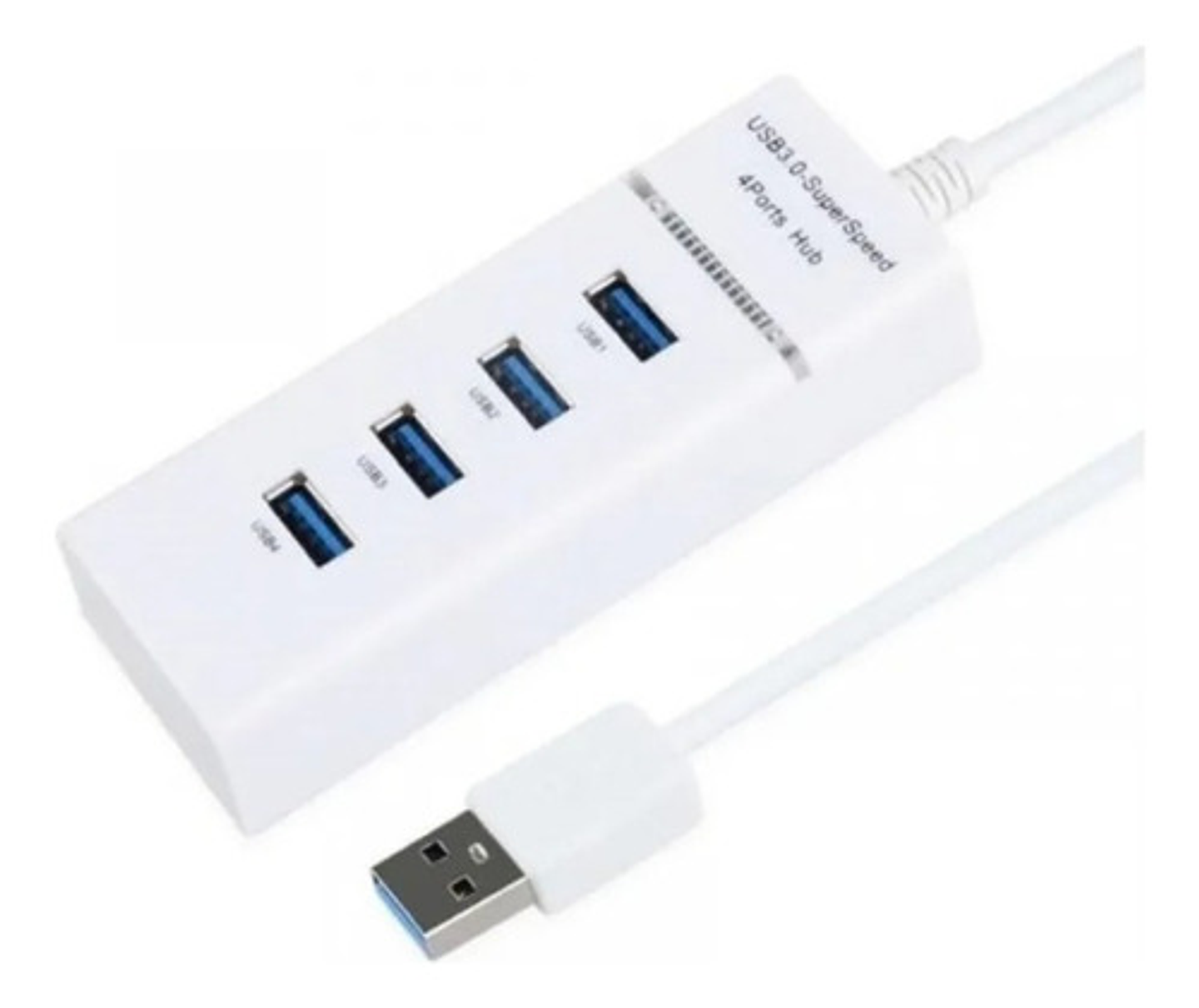 Hub Usb 3.0 4 Puertos 5 Gbps Superspeed Led Indicadores Rohs Color Blanco 2