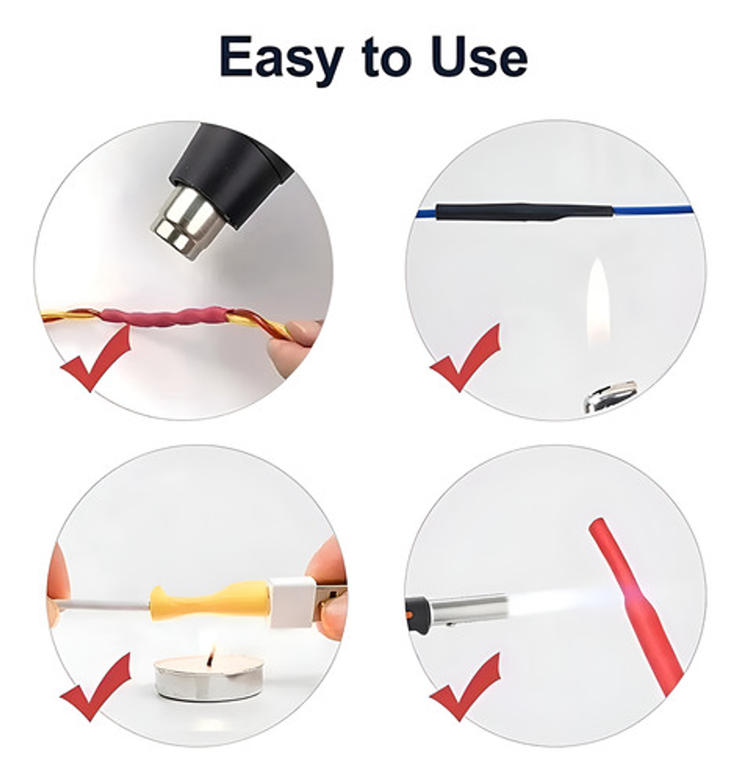 Set 560 Tubos Termoretráctiles Aftk Aislante Unión Termoencogible Plástico 3