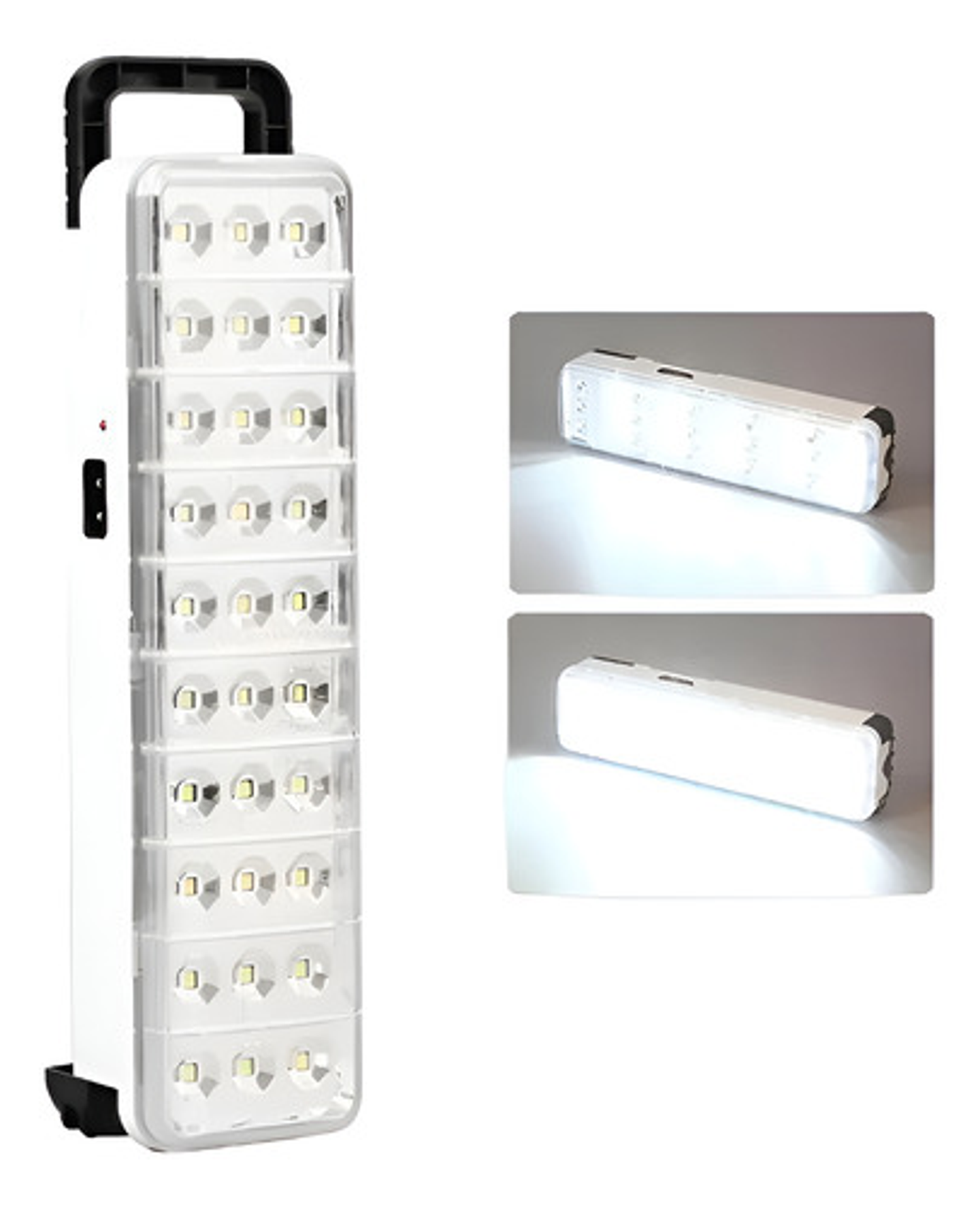 Lámpara Led 30w Emergencia Vhex Blanca Portátil 1