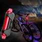 Luz Led + Usb Recargable Para Bicicleta Cloud Red - Miniatura 2