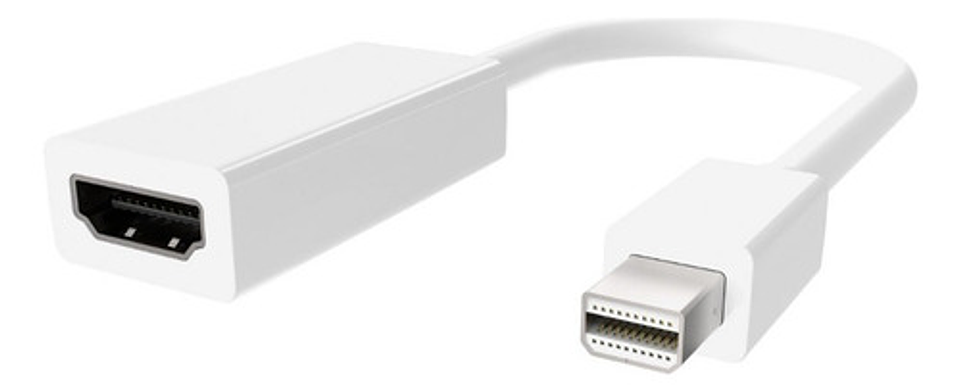Adaptador Mini Displayport Thunderbolt Hdmi Para Apple Color Blanco 3