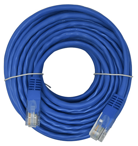 Cable De Red Para Internet 5e 20 Metros Azul Rj45 Categoria Vhex