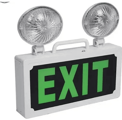 Letrero Led De Salida Emergencia Acrílico Y Batería Respaldo