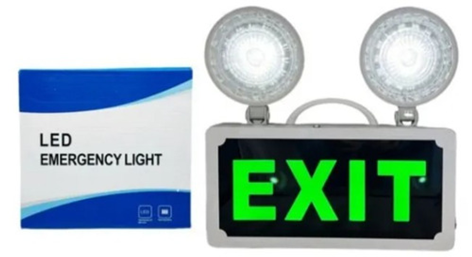 Letrero Led De Salida Emergencia Acrílico Y Batería Respaldo 2