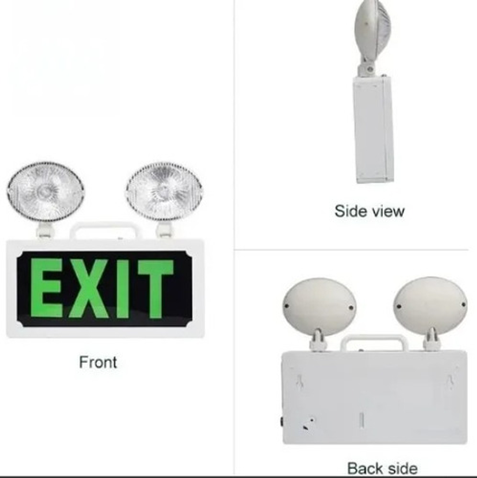 Letrero Led De Salida Emergencia Acrílico Y Batería Respaldo 3