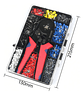 Set Alicate Crimpador + 1200 Terminales Alicates Crimpadora - Miniatura 2