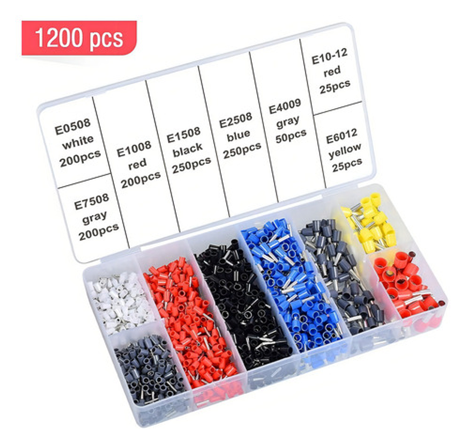 Set Alicate Crimpador + 1200 Terminales Alicates Crimpadora 4