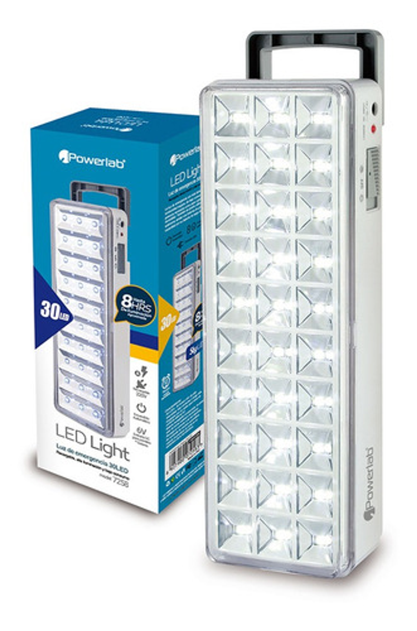 Lámpara De Emergencia Led Con Batería Recargable 30 Leds  12 2