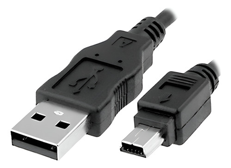 Cable Mini Usb 5 Pines V3 Carga Para Control Play Gps Camaras 1