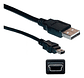 Cable Mini Usb 5 Pines V3 Carga Para Control Play Gps Camaras - Miniatura 2
