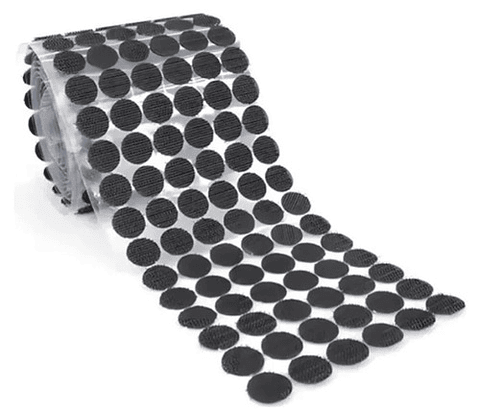 Velcros Autoadhesivos 15mm /102 Pares Circulares Color Negro Vhex