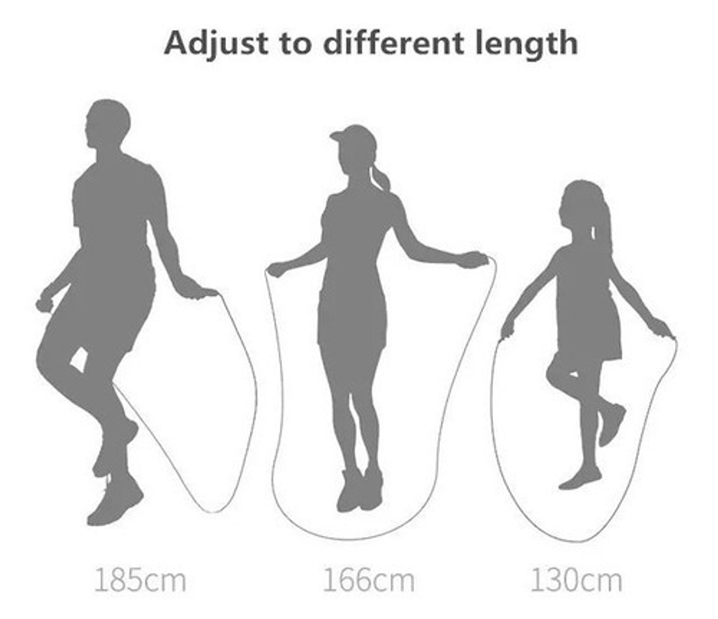 Soga Para Saltar De Acero Ajustable Asas De Espuma Oem Velocidad Con Rodamientos Negro 5