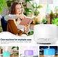 Humidificador Ultrasónico Vh 500ml Difusor Aromático Luz Nocturna Blanco - Miniatura 2