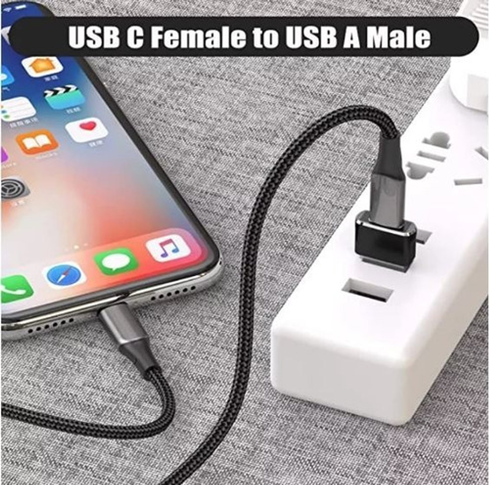 Adaptador Tipo De Puerto Usb A Usb Tipo C Negro 2