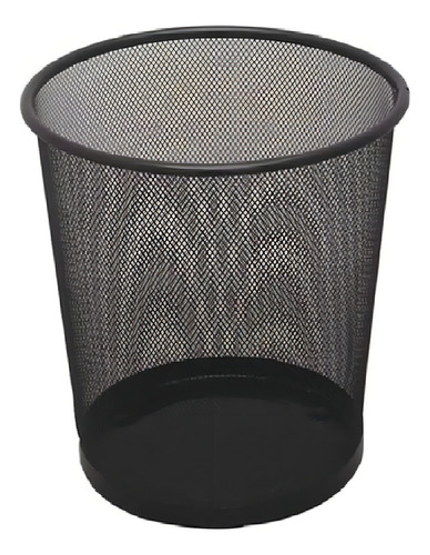 Basurero Papelera Canasta Metálico Para Oficina Dormitorio Color Negro 1