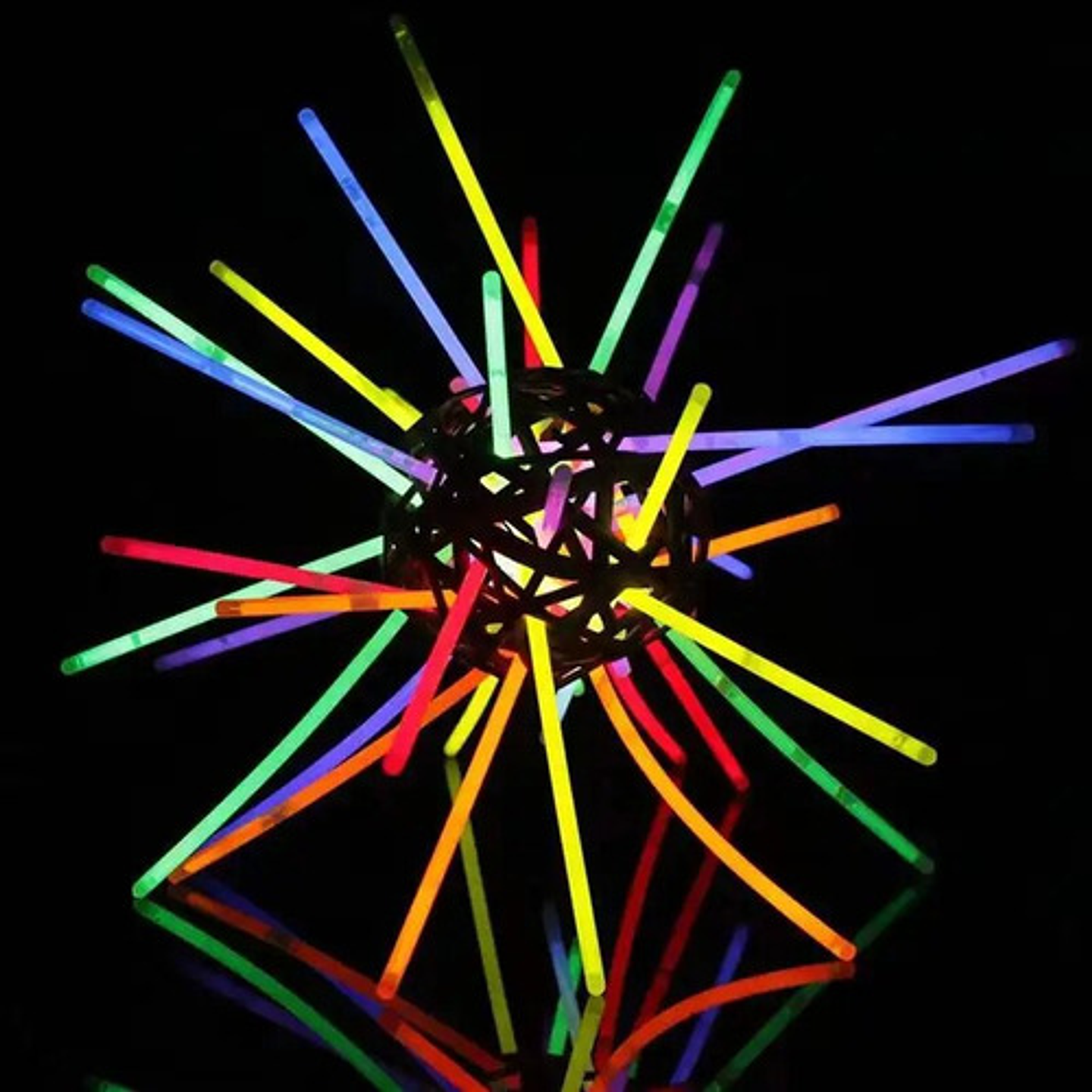 100 Pulseras Flúor Neón Tik Tok Brillan En Oscuridad 3