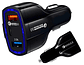 Cargador Rápido Auto Doble Usb Y Tipo C Qc3.0 Negro Vhex - Miniatura 2