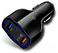 Cargador Rápido Auto Doble Usb Y Tipo C Qc3.0 Negro Vhex - Miniatura 5
