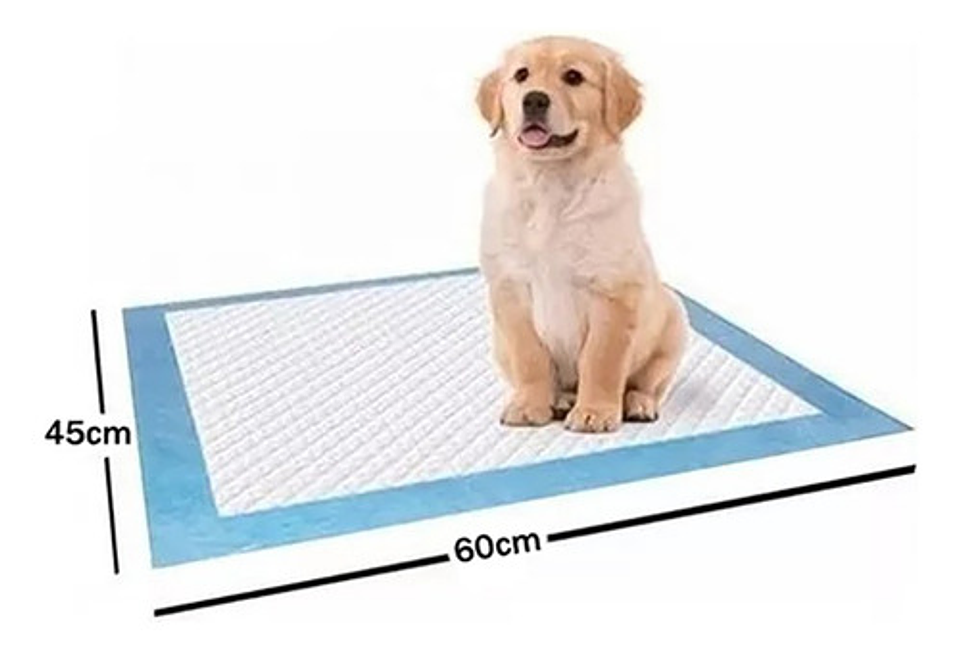 50 Pañales Tipo Sabanillas Mascotas Perros Gatos 60x45 Cms 9
