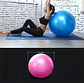 Pelota Balon 75 Cm Pilates Yoga Con Inflador Pelotas Color Morado Vhex Violeta - Miniatura 3