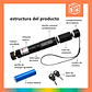 Puntero Laser Verde Potente 10000 Mw Recargable Cargador - Miniatura 3