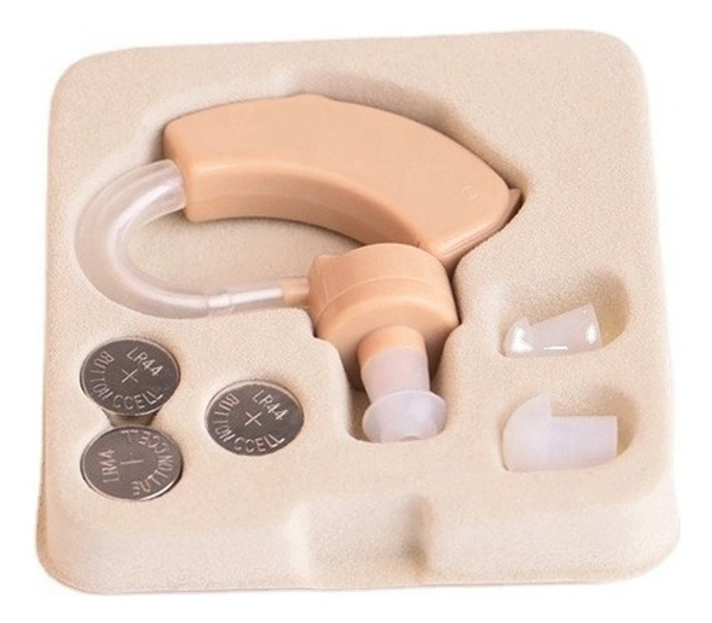 Pack 2 Audifonos Para Sordera Sordo Aumento De Audición Beige 2