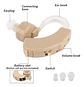 Pack 2 Audifonos Para Sordera Sordo Aumento De Audición Beige - Miniatura 5