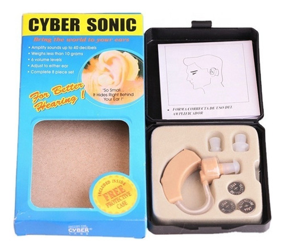 Pack 2 Audifonos Para Sordera Sordo Aumento De Audición Beige 6