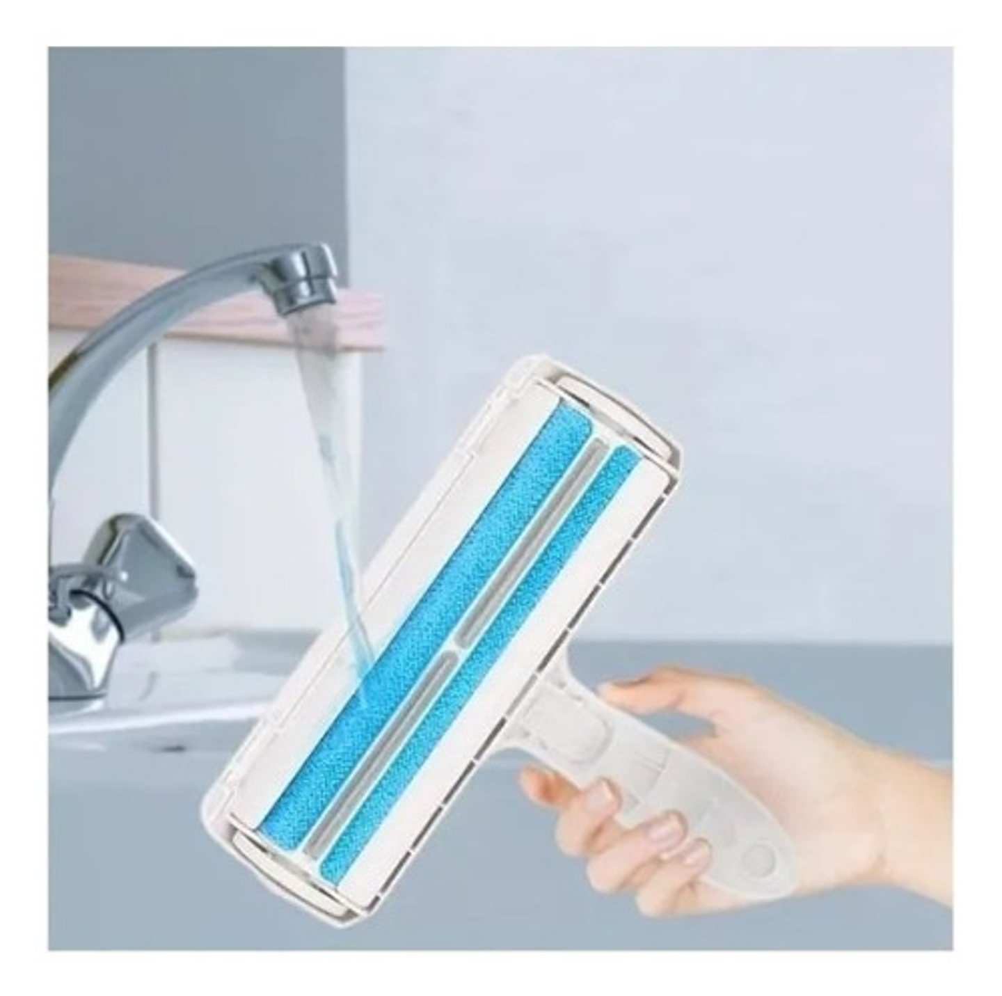 Elimina Pelos Y Pelusas De Mascotas Blanco/celeste 5