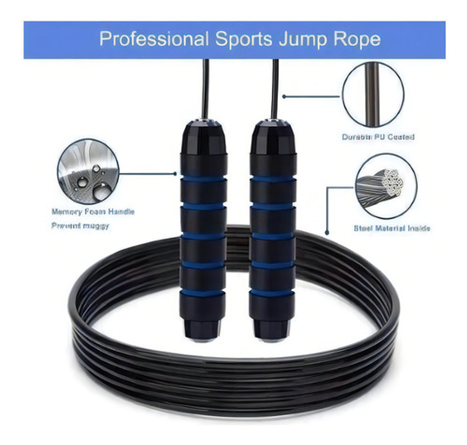 Cuerda Para Saltar De Alta Velocidad De Acero / Crossfit Color Al Azar 8