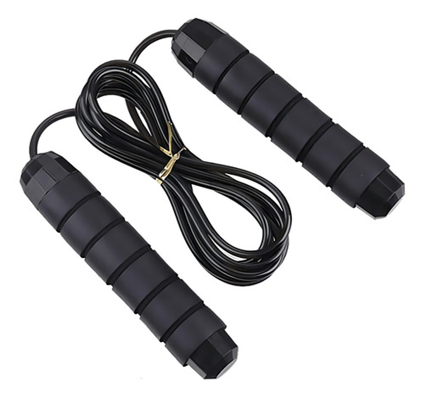 Cuerda Para Saltar Cardio Crossfit Deporte Velocidad Color Negro 3