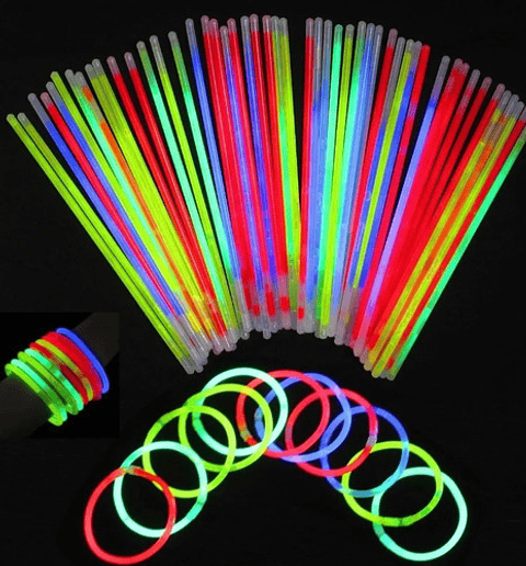 100 Pulseras Flúor Fiestas Neón Vhex