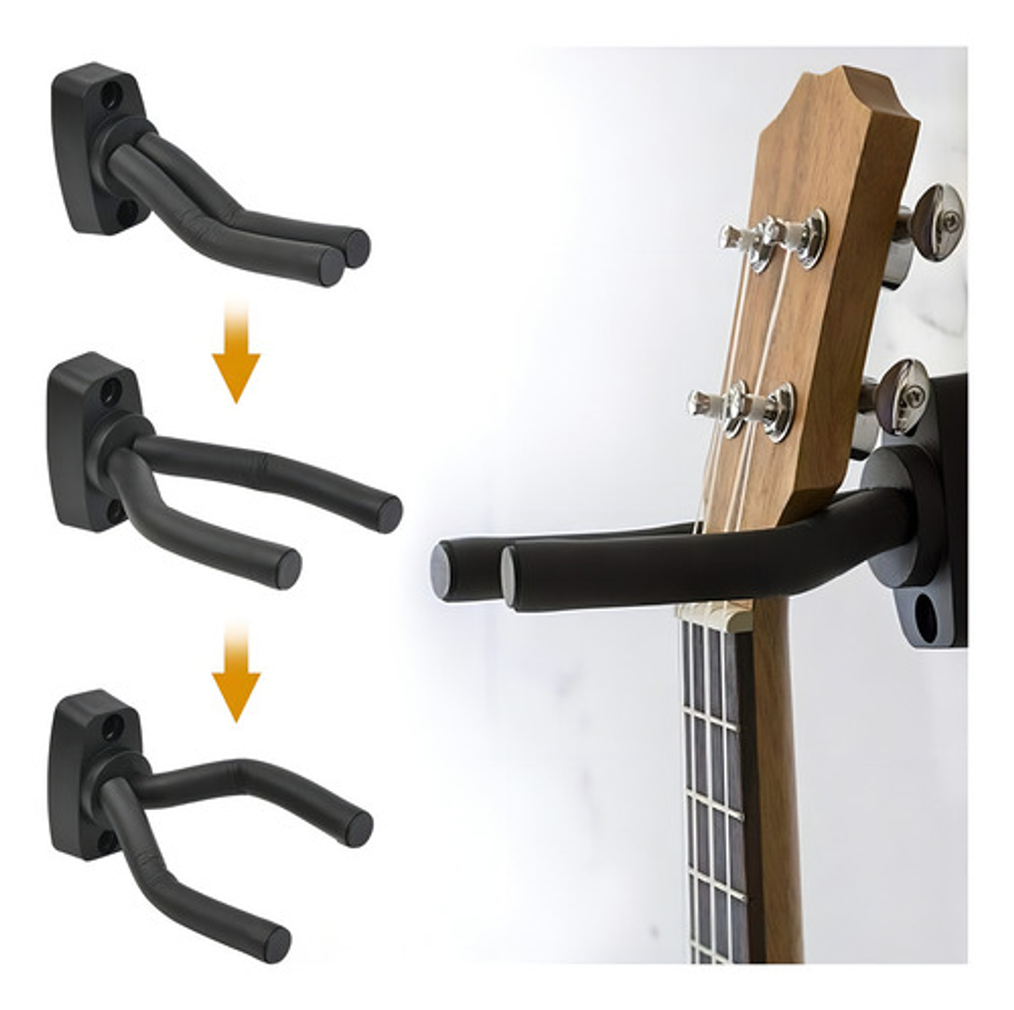 Pack 4 Soporte Colgador De Pared Para Guitarra Anticaída Col 2