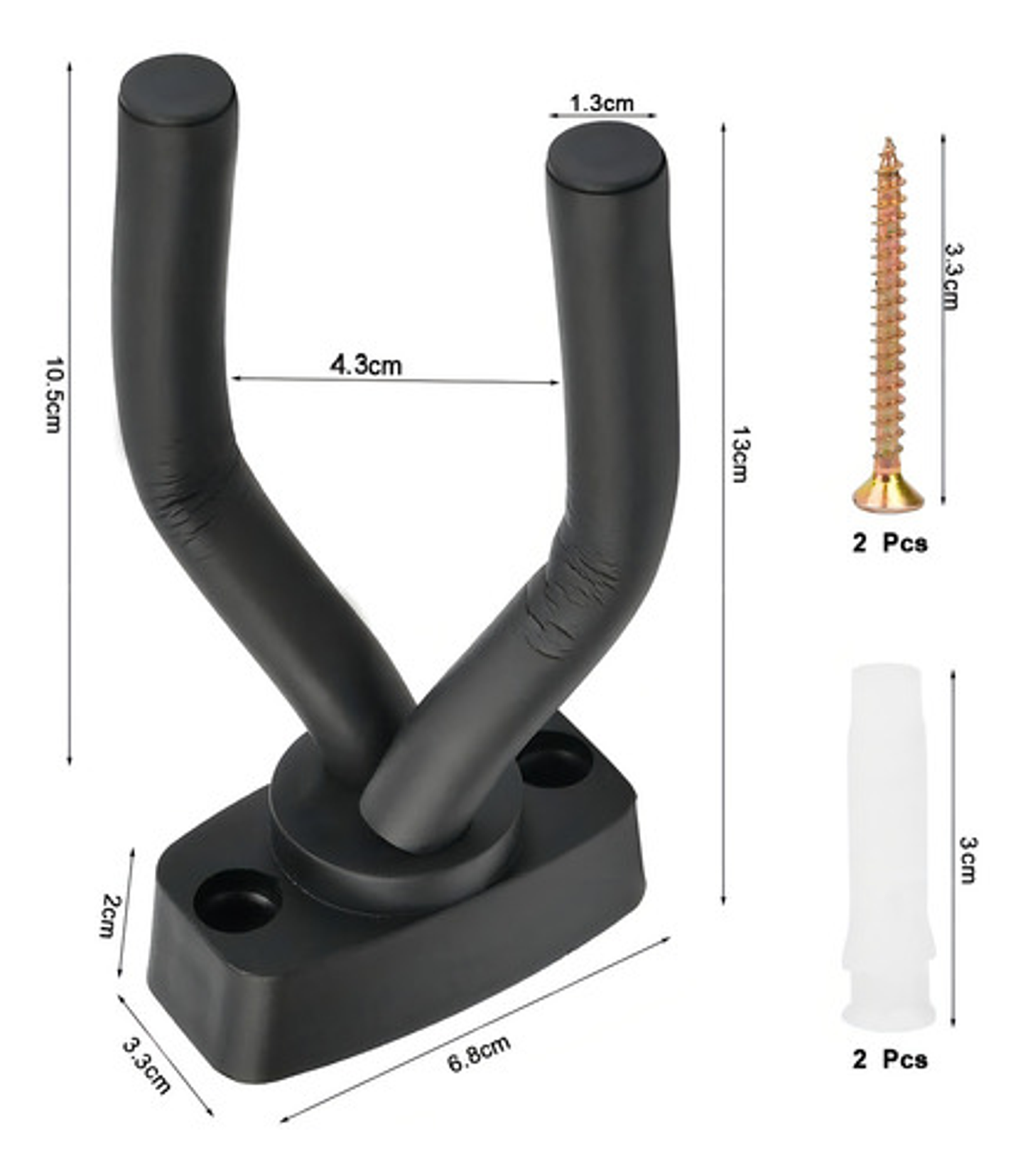 Pack 4 Soporte Colgador De Pared Para Guitarra Anticaída Col 5