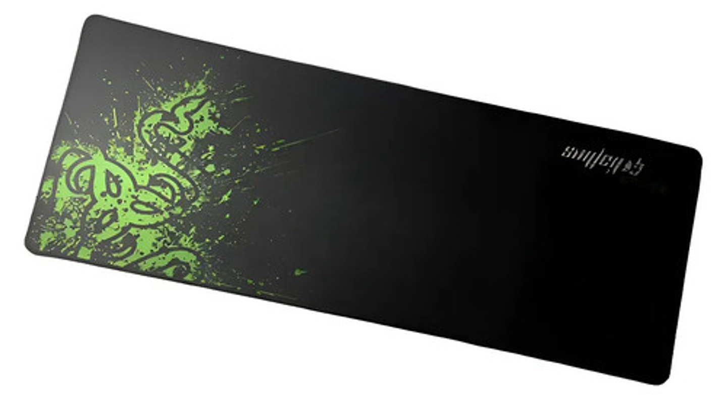 Mouse Pad Gamer Xl 90x30 Cm Antideslizante Verde Y Negro Vhe 1
