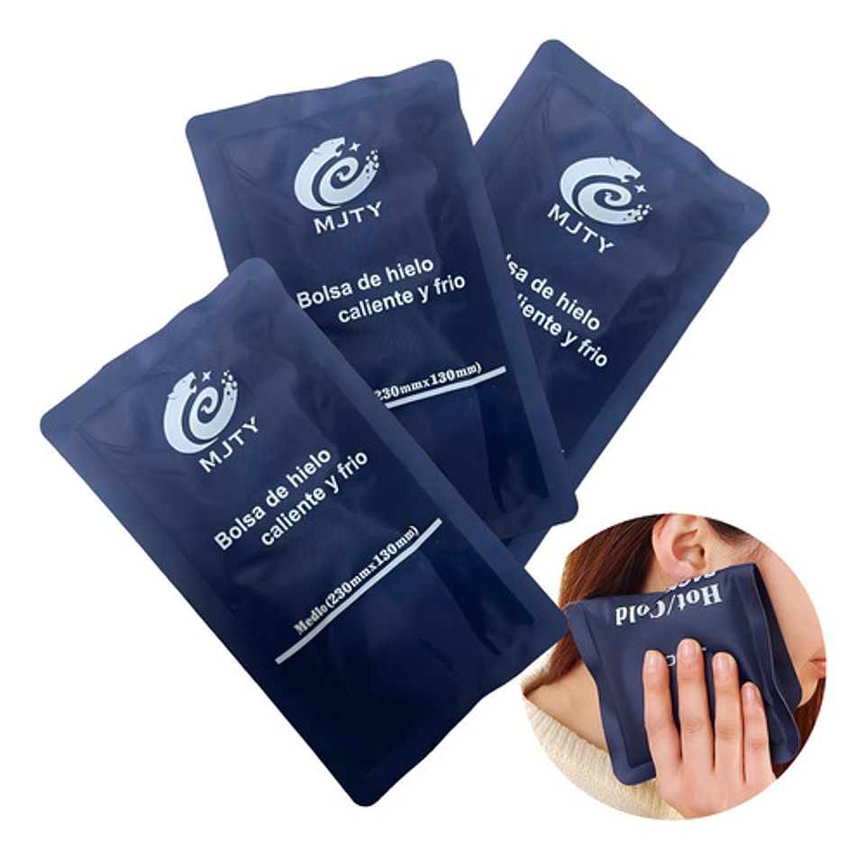 Compresa Gel Frio 3 Unidades Reutilizable Qatarshop Compresa Calor Frio Mini Guatero Caliente Frio 230mmx130mm Alivio Fiebre Dolor Muscular Golpes Tratamiento De Lesiones Gel Frio Calor Cuello Espalda 1