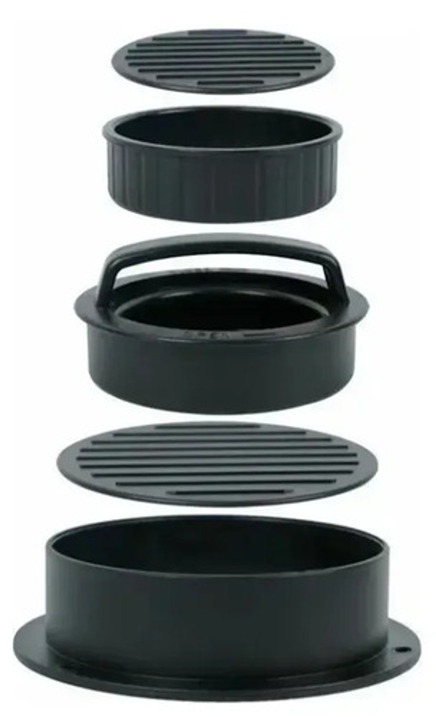 Prensa Para Hamburguesas Molde Para Sándwiches Antiadherente Vhex Negro 2