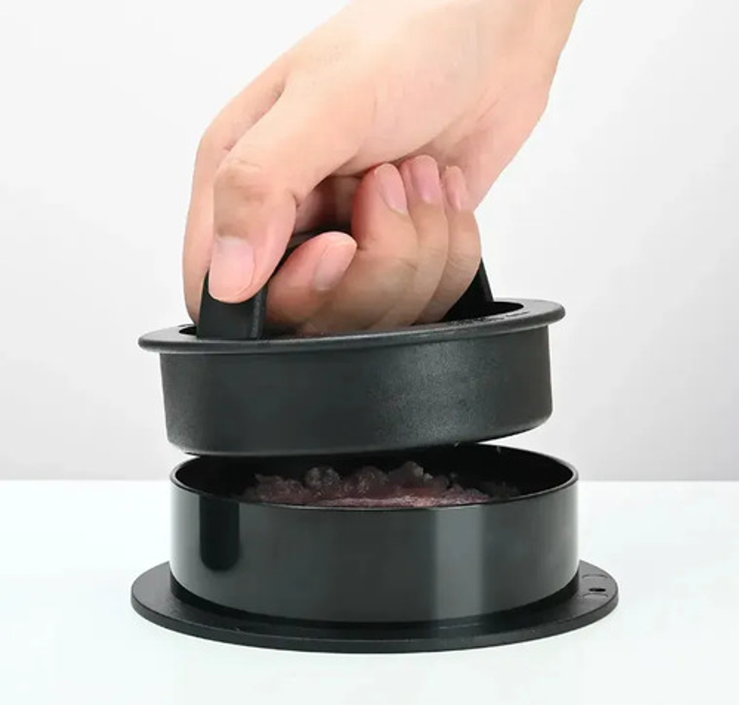 Prensa Para Hamburguesas Molde Para Sándwiches Antiadherente Vhex Negro 3