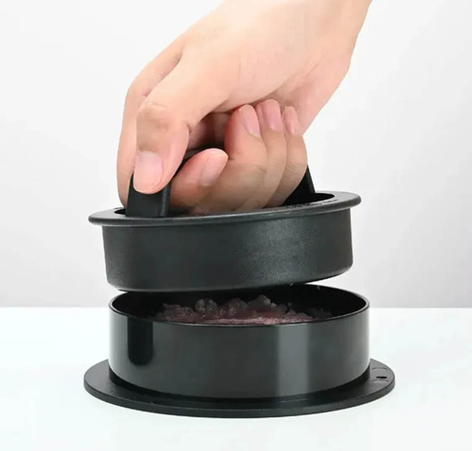 Prensa Para Hamburguesas Molde Para Sándwiches Antiadherente Vhex Negro 3