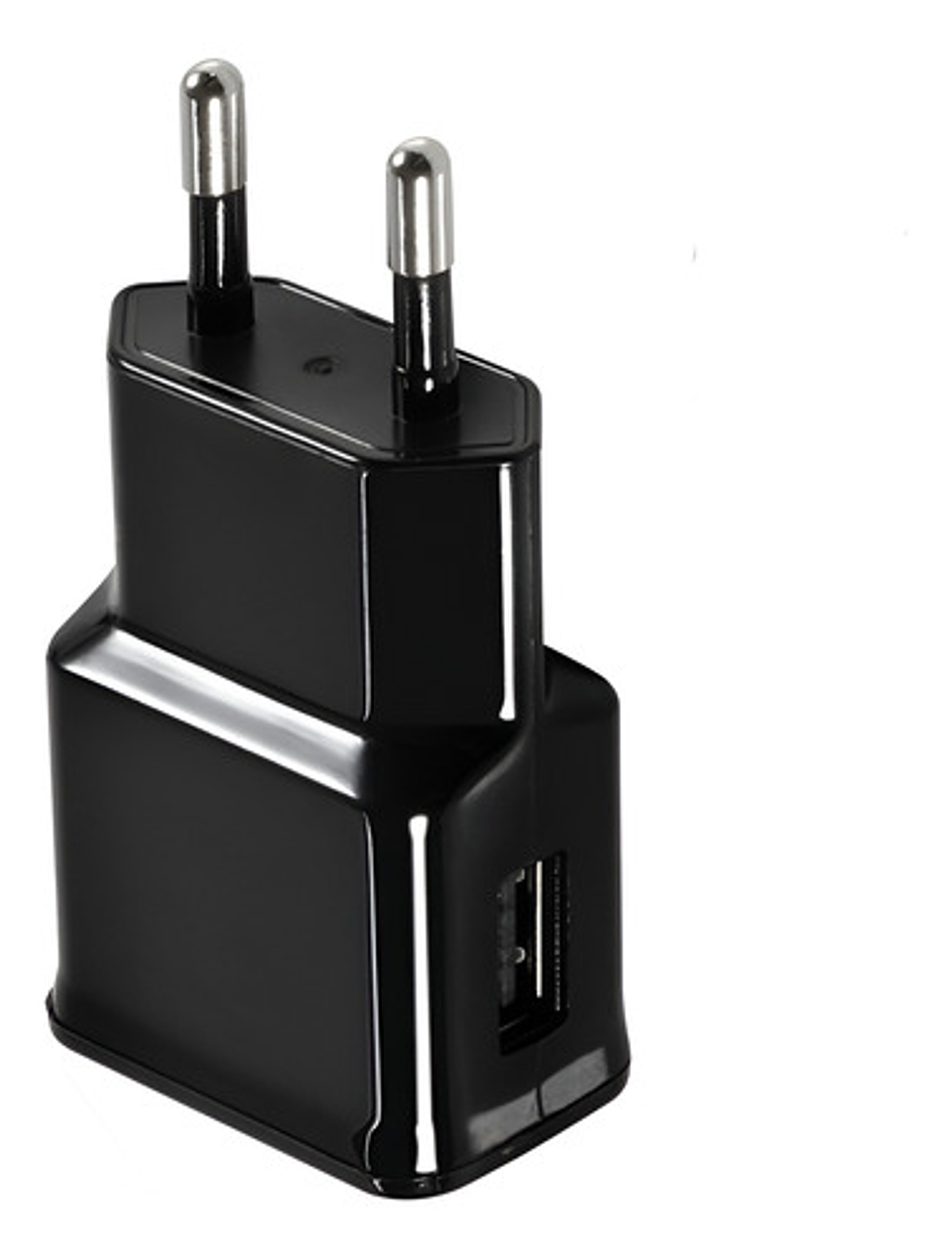 Cargador Usb Con Cable V8 2.0a Carga Rapida 1hora Eu064 Color Negro 1