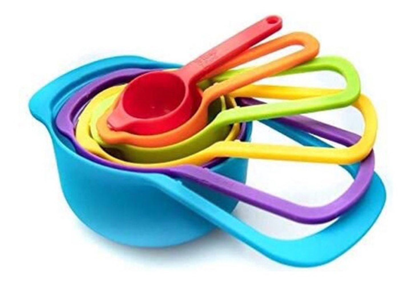 Set 6 Cucharas Medidoras Preparación Reposteria Medidas Multicolor 5