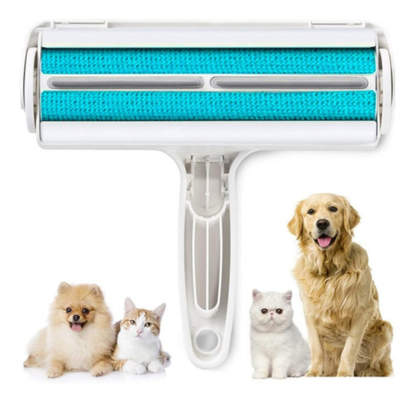 Rodillo Quita Pelo De México Azul Para Mascotas Sin Adhesivo Blanco/azul 2