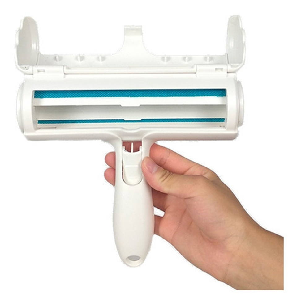 Rodillo Quita Pelo De México Azul Para Mascotas Sin Adhesivo Blanco/azul 7