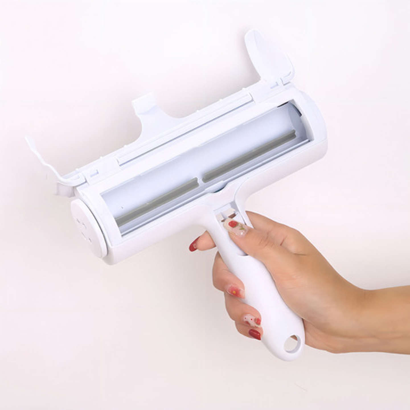 Rodillo Quita Pelo De México Azul Para Mascotas Sin Adhesivo Blanco/azul 12