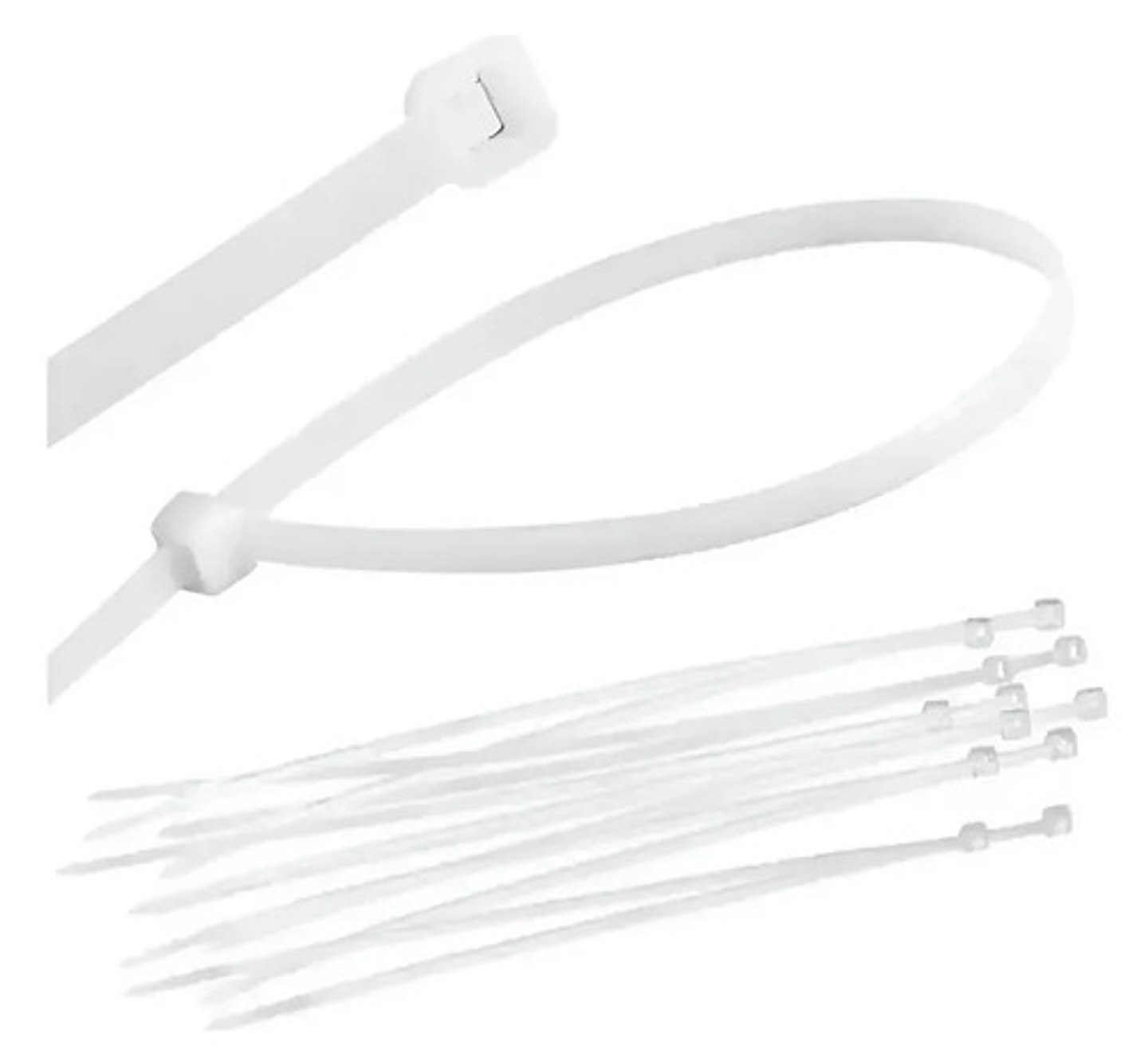 Amarras Plásticas Vhex 1.8x150mm Bolsa 100 Unidades Blancas 1