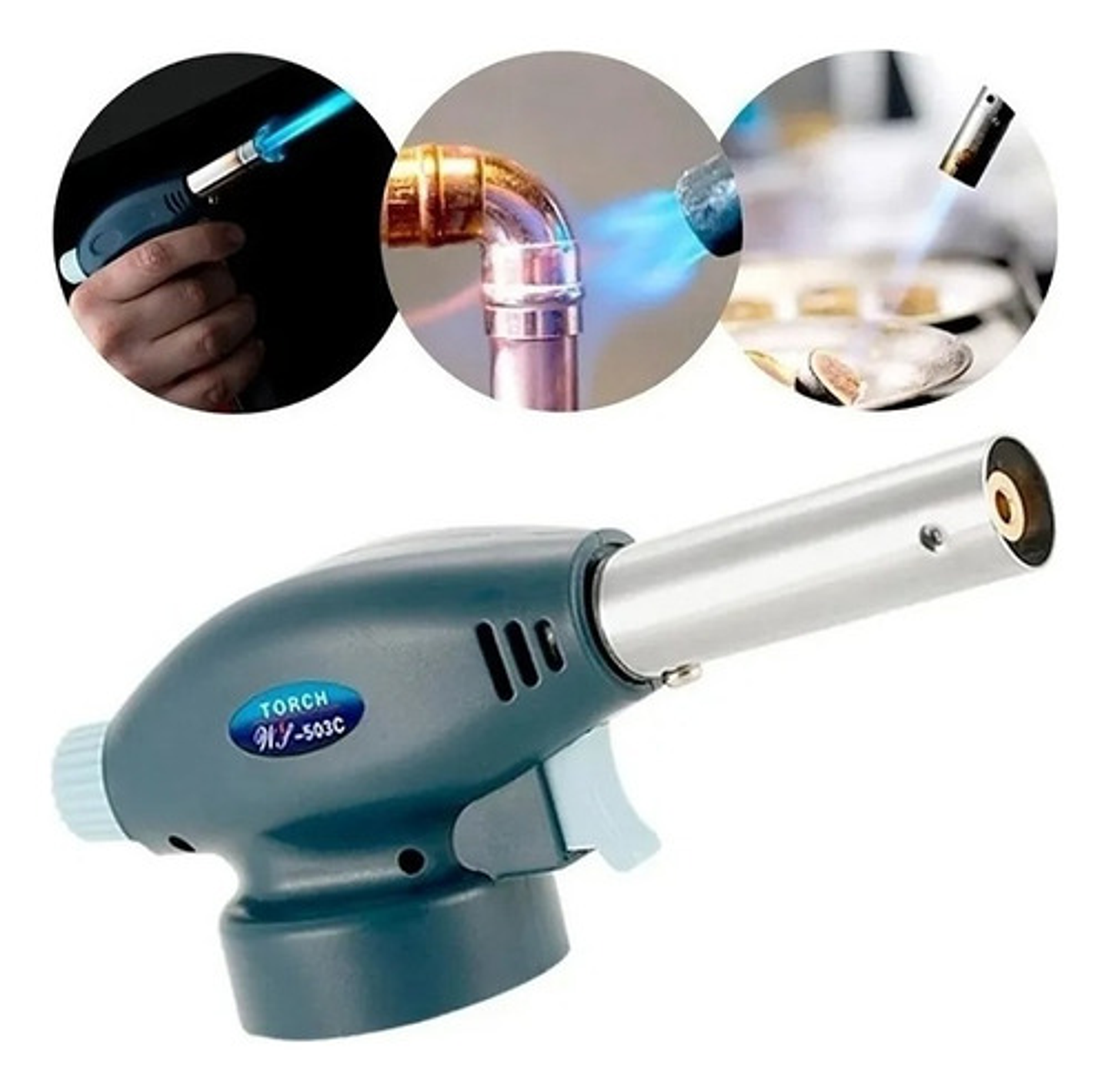 Soplete A Gas Repostería Cocina Camping Gasfiteria 3