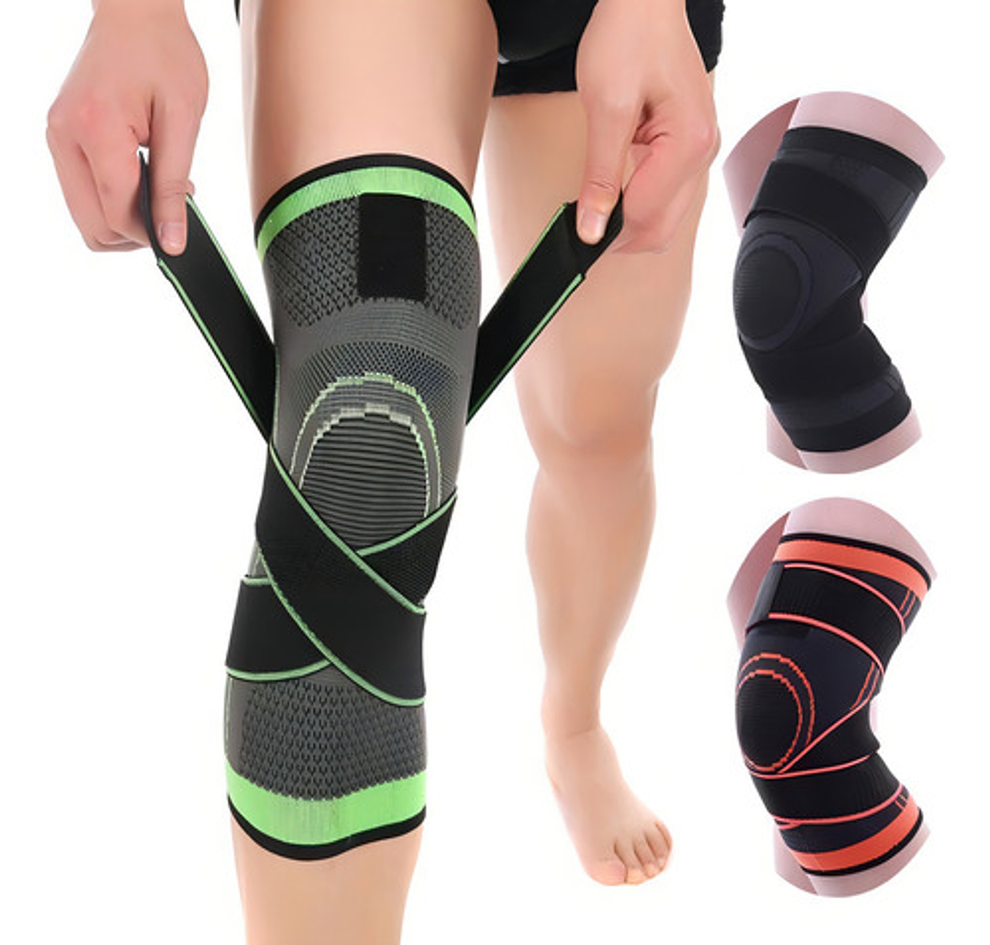 Rodillera Venda Elástica Ortopédica Compresión Rodilla Color Negro Talla Unica 7