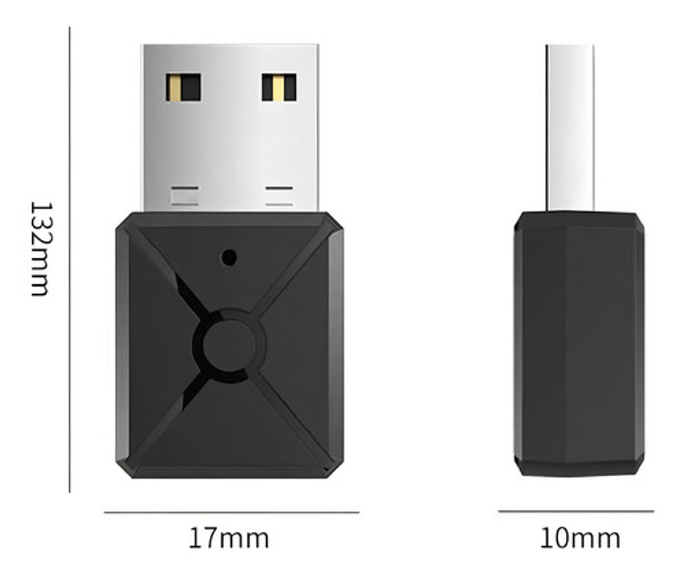 Transmisor Y Receptor Mini Usb Bluetooth 5.0 Tv Aux / Rx- Tx 4